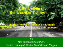 A walk along the Boulevard of Expression&hellip;