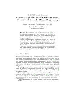 Curvature Regularity for Multi-Label Problems