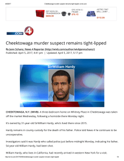 04-05 Cheektowaga murder suspect remains tight