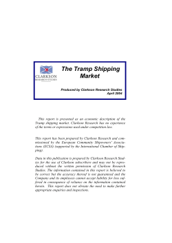 The Tramp Shipping Market - Shipping Intelligence Network