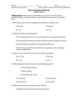 Unit 2 Problem Set