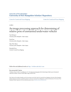 An image processing approach for determining of relative pose of