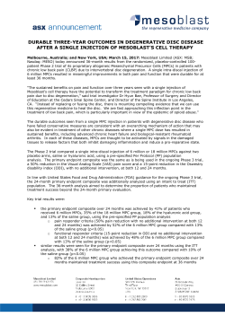 durable three-year outcomes in degenerative disc disease after a