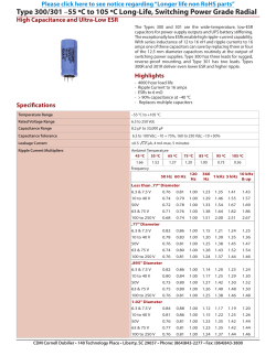 300/301 - Cornell Dubilier