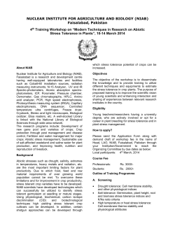 International Training Workshop on