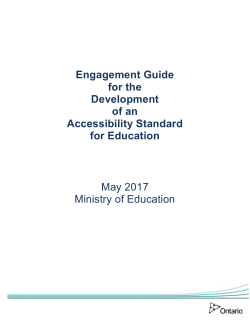Engagement Guide for Education Accessibility