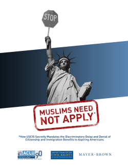 Muslims Need Not Apply