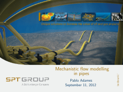 Mechanistic flow modelling in pipes