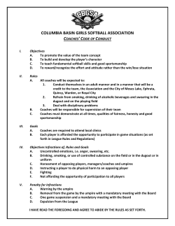 Coaches Code of Conduct