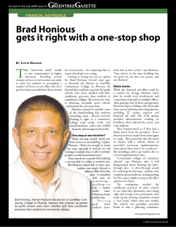 Brad Honious gets it right with a one-stop shop