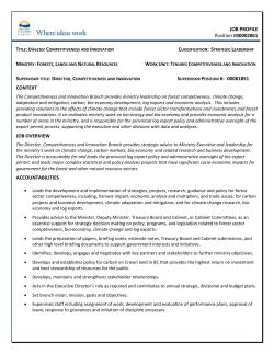 job profile - BC Public Service
