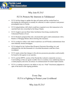 Why Join FLTA? - Florida Land Title Association