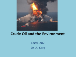 Crude Oil and the Environment