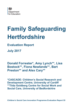 Family Safeguarding Hertfordshire