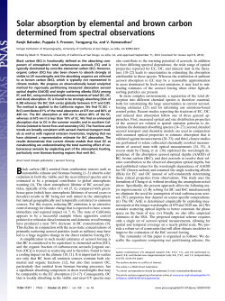 Solar absorption by elemental and brown carbon determined from
