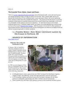 The Essential Three: Water, Sewer and Power