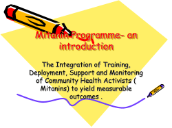 Mitanin Programme NHM Presentation