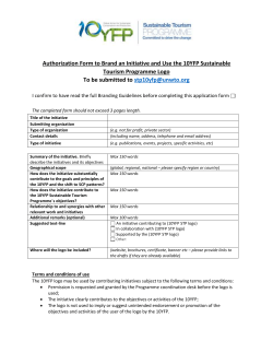 Logo and branding guidelines - World Tourism Organization UNWTO