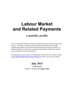 labour market - Department of Social Services