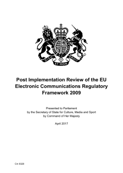 Post Implementation Review of the EU Electronic