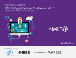 IntelliSys - SAI Conferences