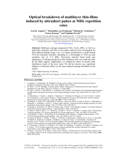 Optical breakdown of multilayer thin-films induced