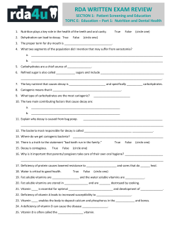 rda written exam review