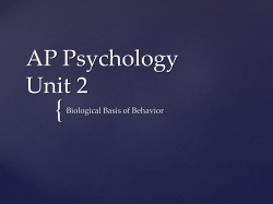 AP Psychology Unit 2 - San Diego Unified School District