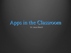 Apps in the Classroom