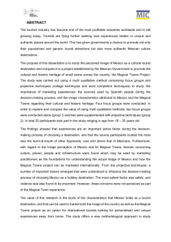 ABSTRACT The tourism industry has become one of the most