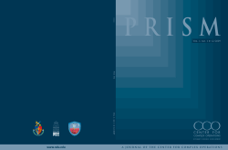 PRISM vol1, no1 - Center for Complex Operations