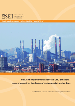 Lessons learned for the design of carbon market mechanisms