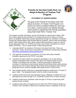 Adopt-A-Section of Towhee Trail Program