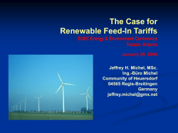 Submissions - Inquiry into the Renewable Energy (Electricity