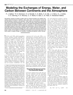 Modeling the Exchanges of Energy, Water, and Carbon Between