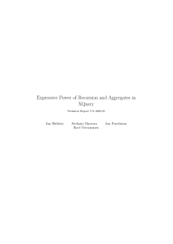 Expressive Power of Recursion and Aggregates in XQuery