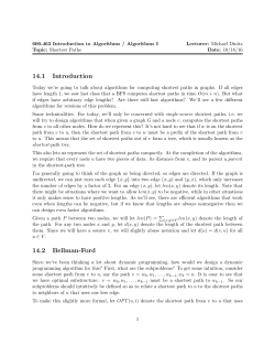 14.1 Introduction 14.2 Bellman-Ford