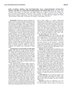 DEEP LEARNING MODELS FOR SPECTROSCOPIC DATA: SEMI