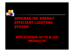 seminar on energy efficient lighting system