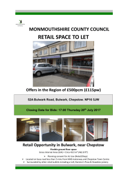 retail space to let - Monmouthshire County Council
