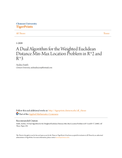 A Dual Algorithm for the Weighted Euclidean Distance Min