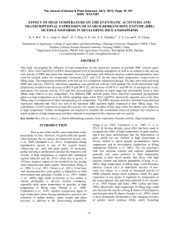effect of high temperature on the enzymatic activities and