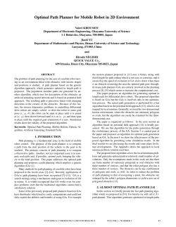 Optimal Path Planner for Mobile Robot in 2D Environment