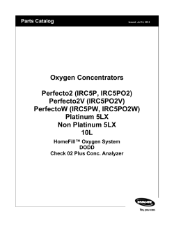 Oxygen Concentrators Perfecto2 (IRC5P, IRC5PO2) Perfecto2V