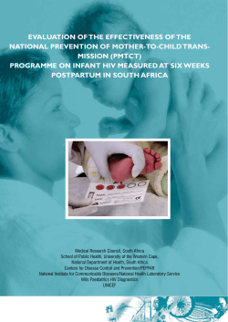 PMTCT - South African Medical Research Council