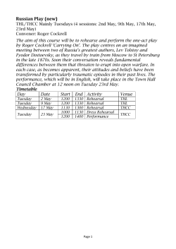 Russian Play (new) - U3A Site Builder Home Page