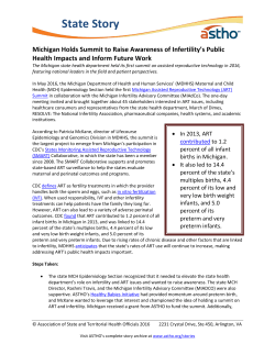 Michigan Holds Summit to Raise Awareness of Infertility`s