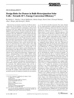 Design Rules for Donors in Bulk-Heterojunction Solar Cells