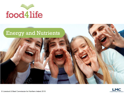 Energy and nutrients