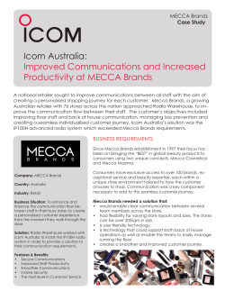 Icom Australia: Improved Communications and Increased